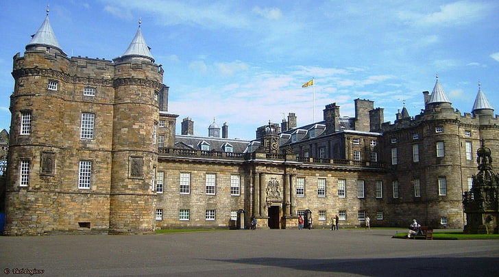 에든버러, 홀리 루드 궁전, 스코틀랜드, 영국, HD 배경 화면
