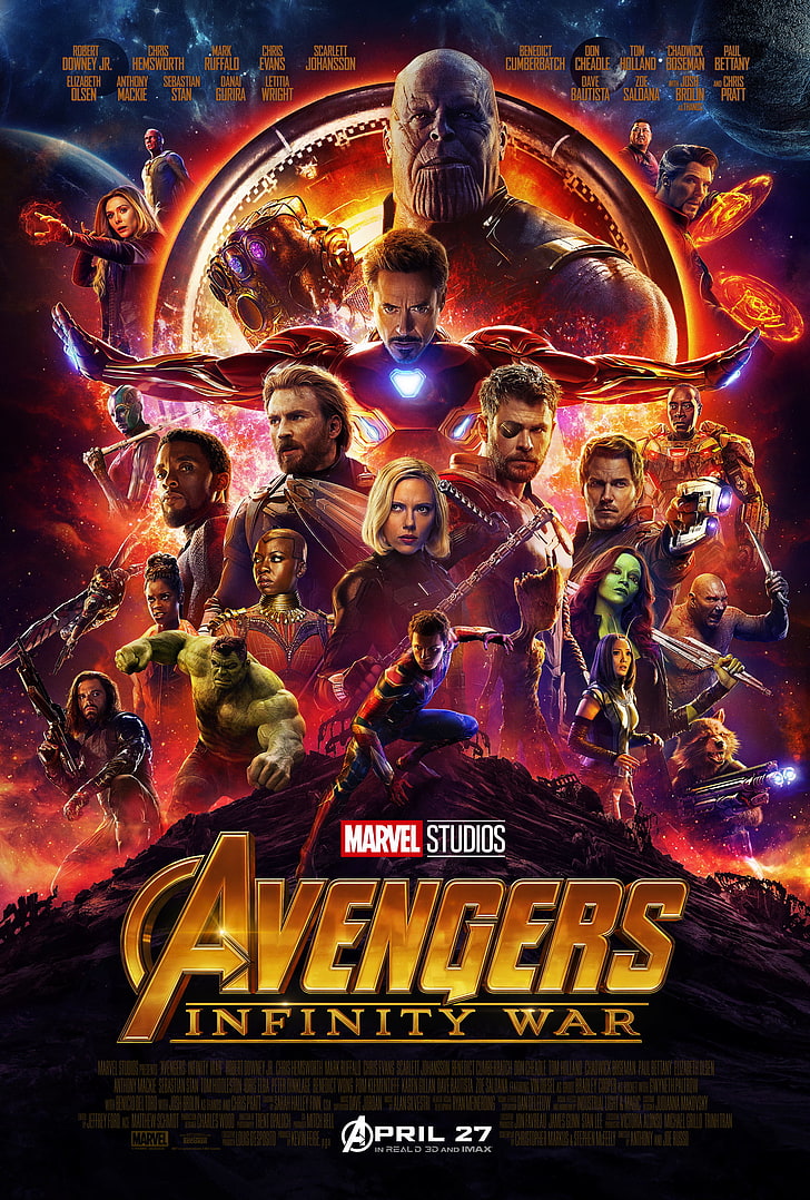 Capture d'écran de Marvel Avengers Infinity War, Univers cinématique Marvel, Super héros Marvel, The Avengers, guerre de l'infini, Avengers: guerre de l'infini, Fond d'écran HD, fond d'écran de téléphone