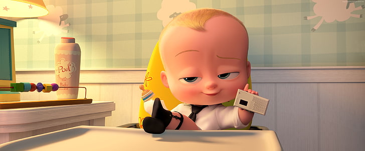 Малышка, The Boss Baby, лучшие анимационные фильмы, HD обои