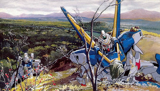 Mobile Suit Victory Gundam, Gundam, malowanie, Mobile Suit Gundam, Tapety HD HD wallpaper