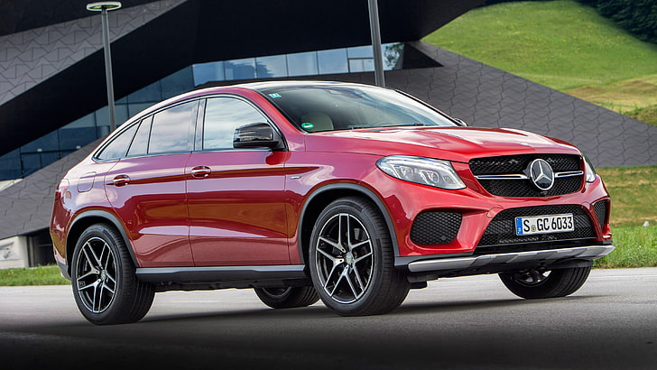 red, Mercedes-Benz, Mercedes, AMG, Coupe, 4MATIC, 2015, C292, GLE 450, HD wallpaper
