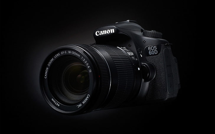 hitam Canon EOS 60D kamera, fotografi, kamera, teknologi, Canon, Wallpaper HD