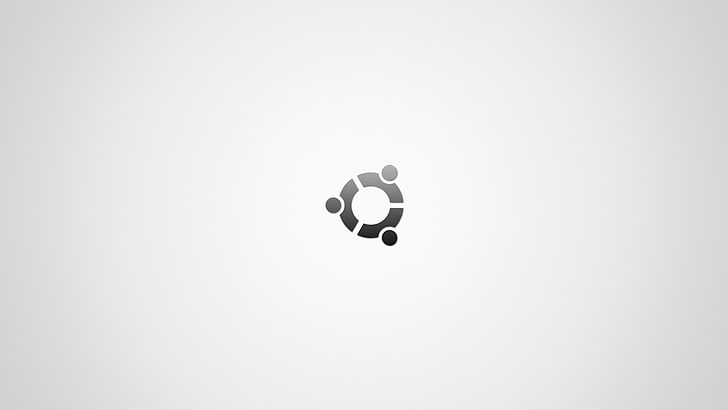 Logo Ubuntu, minimalismo, Ubuntu, Linux, Sfondo HD