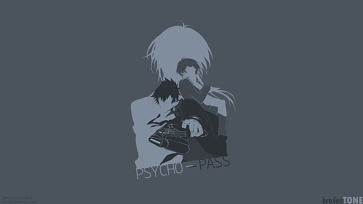 Anime, Psycho-Pass, Akane Tsunemori, Shinya Kogami, Tapety HD