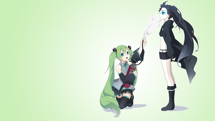 Anime Charakter Wallpaper, Hatsune Miku, Black Rock Shooter, Vocaloid, Anime Mädchen, Anime, HD-Hintergrundbild