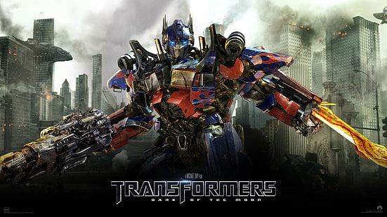 Transformers Moon Dark Optimus Prime, Wallpaper HD HD wallpaper