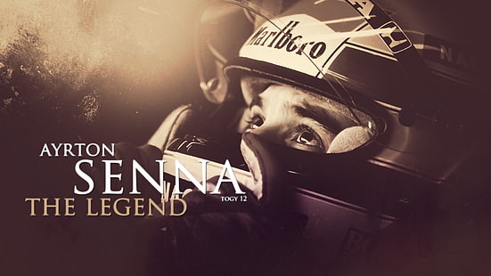 Formule 1, pilote de course, Ayrton Senna da Silva, Fond d'écran HD HD wallpaper