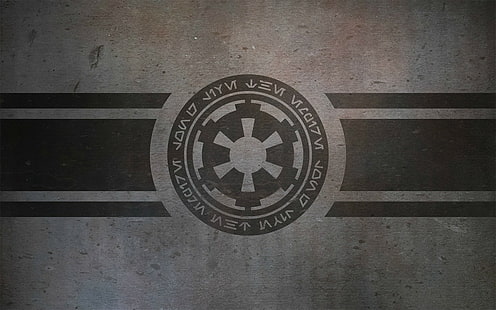 Междузвездни войни, Галактическа империя, лого, дигитално изкуство, научна фантастика, HD тапет HD wallpaper