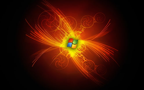Microsoft Windows Logo, logo windows, microsoft, logo windows, tech, technology, hi tech, Wallpaper HD HD wallpaper