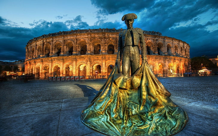 The Colosseum, coliseum, monuments, landmarks, rome, italy, HD wallpaper