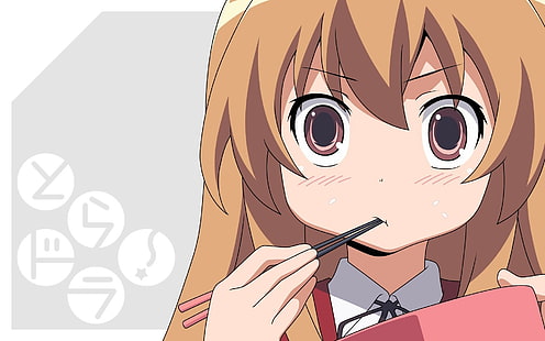аниме, аниме девушки, Торадора !, Айсака Тайга, аниме девушки едят, HD обои HD wallpaper
