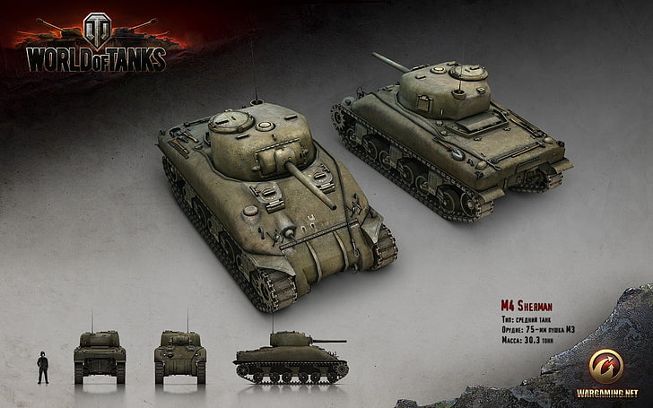 Zrzut ekranu aplikacji World of Tanks, World of Tanks, czołg, gry wojenne, M4 Sherman, gry wideo, Tapety HD