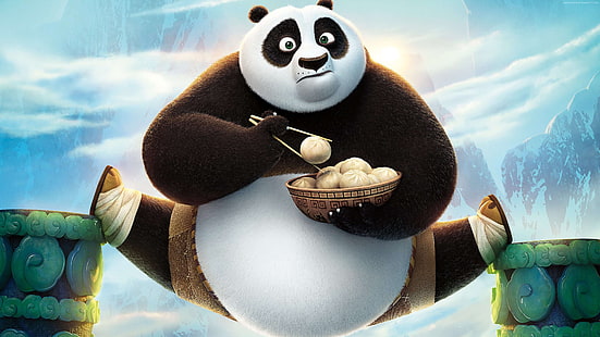 Кунг-фу панда 3, лучшие анимационные фильмы, мультфильм, HD обои HD wallpaper