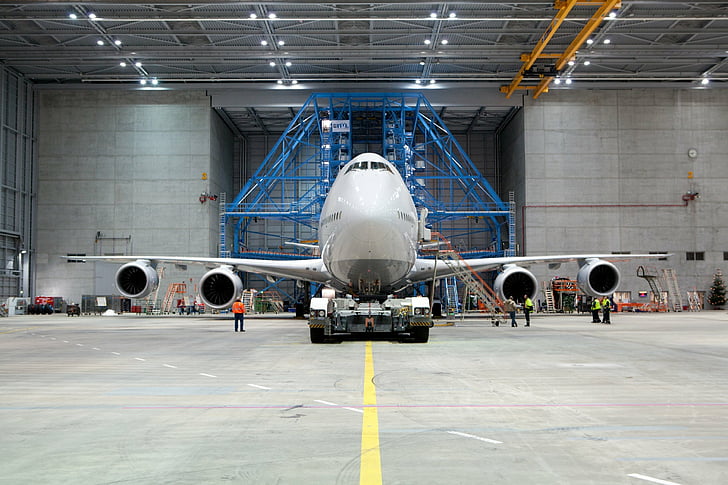 747、航空機、旅客機、飛行機、ボーイング、ボーイング747、飛行機、輸送、 HDデスクトップの壁紙