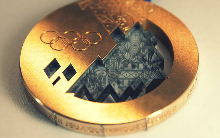 Goldmedaille Olympische Spiele Sotschi 2014, Gold, Medaille, Olympisch, Spiele, Sotschi, 2014, HD-Hintergrundbild