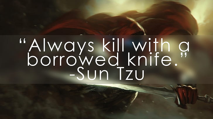 sun tzu assassins citation assassinat typographie art fantastique épée, Fond d'écran HD