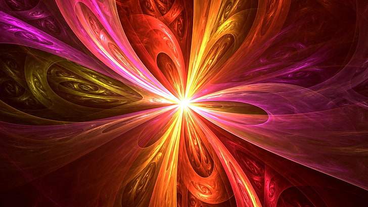 abstract, light, design, fractal, wallpaper, digital, fire, space, texture, pattern, star, art, color, graphic, glow, effect, energy, generated, shape, bright, backdrop, fantasy, futuristic, artistic, motion, lines, ray, computer, shiny, rays, power, 3d, abstraction, laser, flash, style, flow, explosion, beam, modern, HD wallpaper