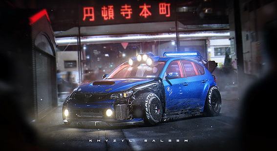 Subaru Impreza, coche, Khyzyl Saleem, Fondo de pantalla HD HD wallpaper