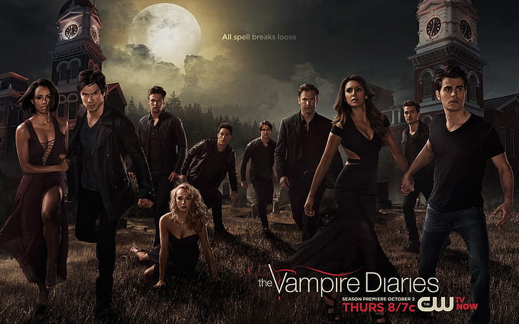 The Vampire Diaries Säsong 6, säsong, vampyr, dagböcker, HD tapet