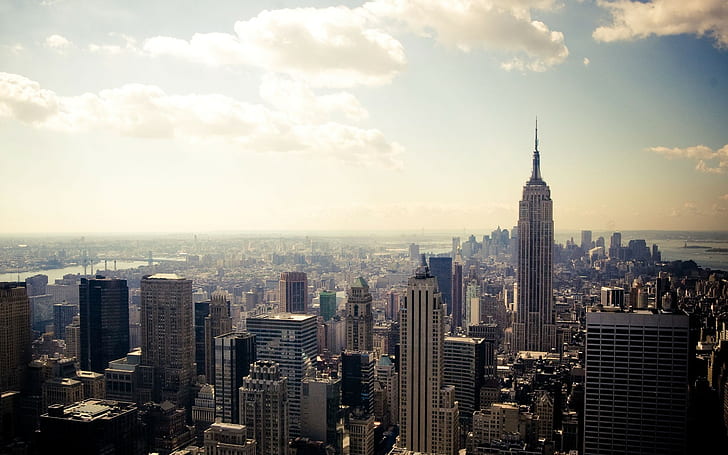 pejzaż miejski, Nowy Jork, fotografia, urbanistyka, Tapety HD