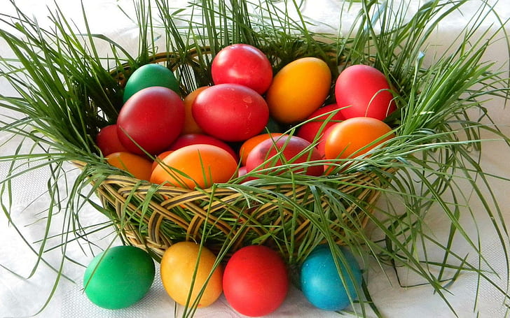 *** Easter Eggs ***, verschiedene Ostereier, Frühling, Ostern, Feiertage, fröhlich, 3d und abstrakt, HD-Hintergrundbild