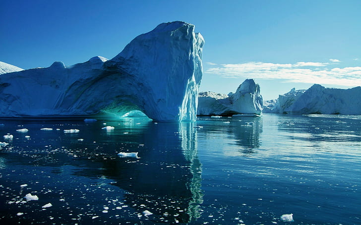 айсберг, арктика, HD обои
