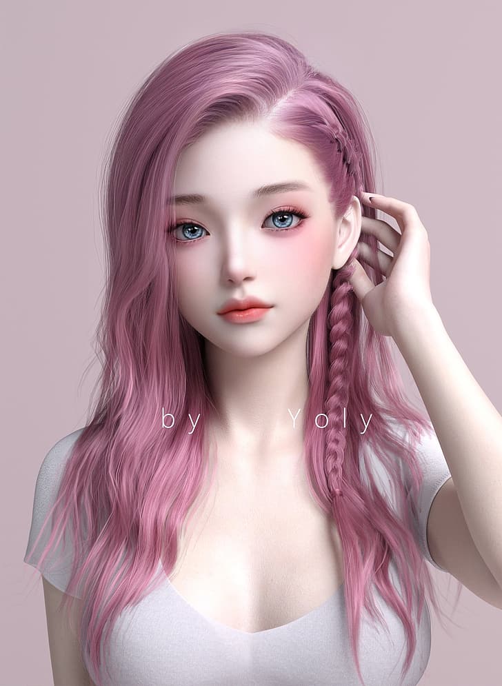 fantasy girl, CG, 3D, HD wallpaper