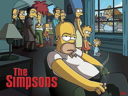 Симпсоны Сопрано HD, плакат Симпсонов, мультфильм / комикс, Симпсоны, сопрано, HD обои HD wallpaper