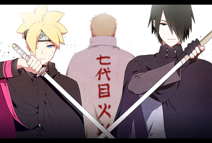 Anime, Boruto, Boruto Uzumaki, Naruto Uzumaki, Sasuke Uchiha, HD-Hintergrundbild