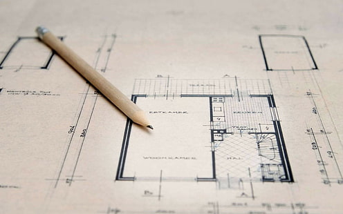 map, architectural drawing, pencils, drawing, HD wallpaper HD wallpaper