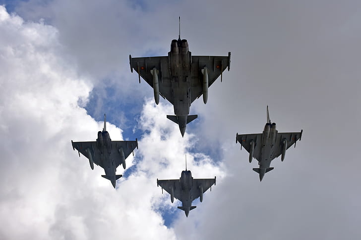 weapons, aircraft, Eurofighter Typhoon, HD wallpaper
