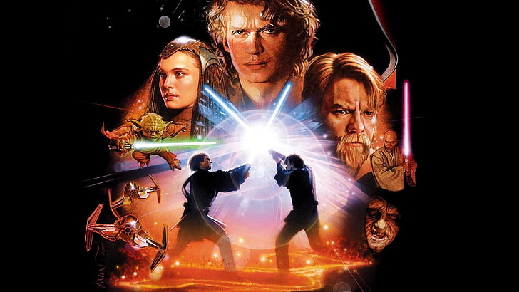 Wallpaper Star Wars, film, Star Wars, Star Wars: Episode III - Revenge of the Sith, Anakin Skywalker, Padme Amidala, Obi-Wan Kenobi, Wallpaper HD