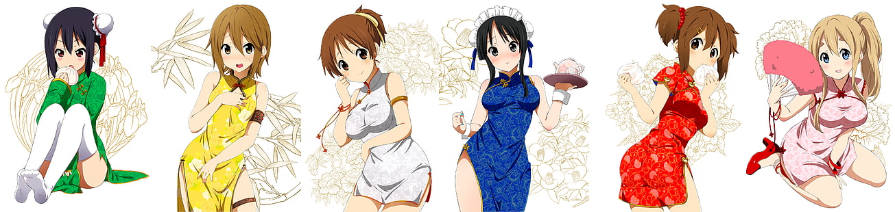 Anime-Mädchen, Nakano Azusa, Hirasawa Ui, K-ON !, Hirasawa Yui, Kotobuki Tsumugi, Anime, Tainaka Ritsu, Akiyama Mio, HD-Hintergrundbild HD wallpaper