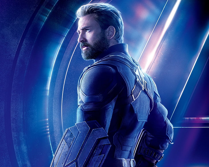 Chris Evans jako Kapitan Ameryka, Film, Avengers: Infinity War, Kapitan Ameryka, Chris Evans, Tapety HD