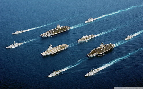 kapal pesiar coklat, Angkatan Laut Amerika Serikat, armada, angkatan laut Prancis, kapal, militer, kapal induk, kendaraan, Wallpaper HD HD wallpaper