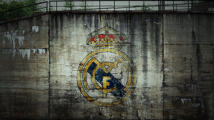 Logo, logo, sepakbola Real Madrid, Real Madrid, blancos, Wallpaper HD