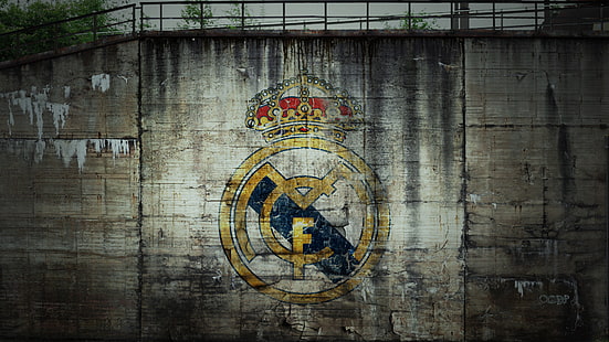 شعار ريال مدريد ، شعار ، كرة القدم ، ريال مدريد ، بلانكوس، خلفية HD HD wallpaper