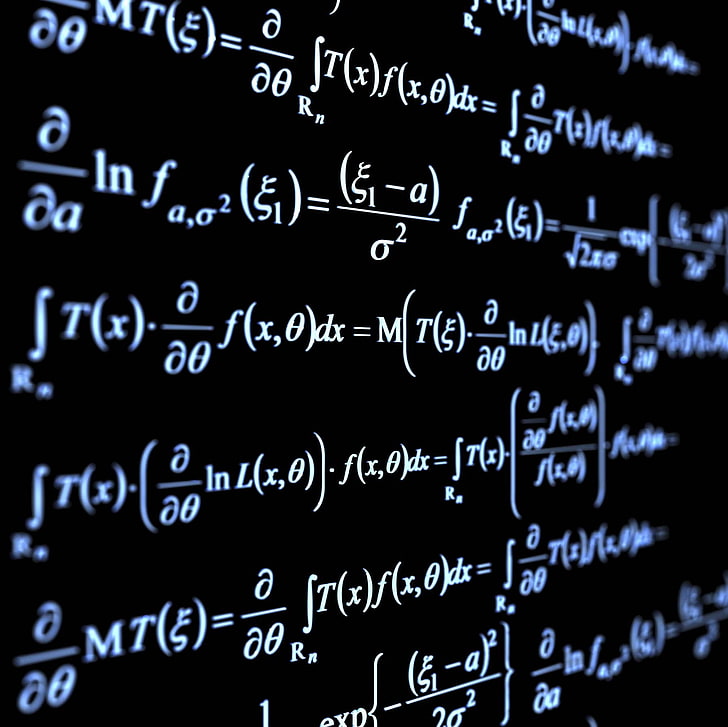 matematiksel denklem metni, karakterler, formül, diferansiyel denklemler, fonksiyon, integral, yüksek matematik, HD masaüstü duvar kağıdı