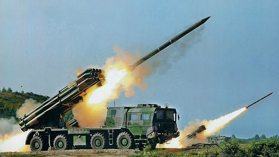 Armee, Raketen, Russland, Tornado, System, MLRS, Übungen, Muscheln, Jet, Volley, Feuer, HD-Hintergrundbild HD wallpaper