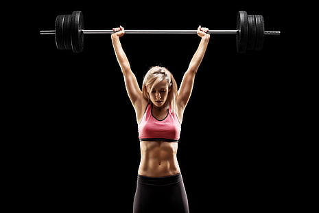 женски, тренировка, кросфит, вдигане на тежести, HD тапет HD wallpaper