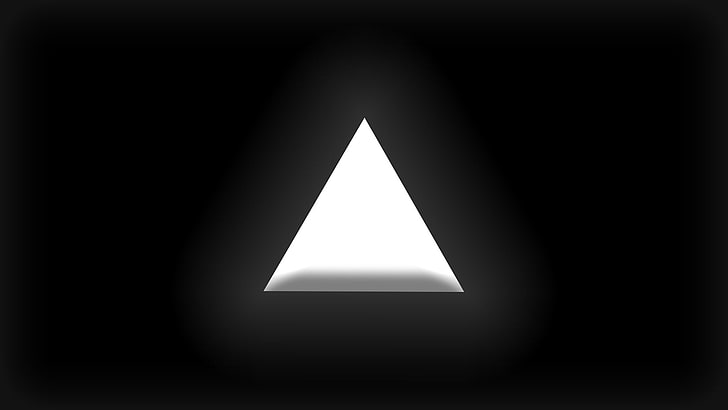segitiga, sederhana, geometri, Wallpaper HD