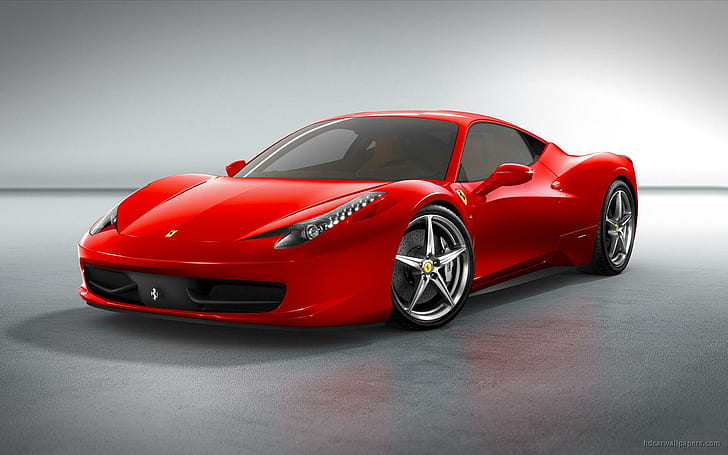 Ferrari 458 Italia 4, red sport car, ferrari, italia, cars, HD wallpaper