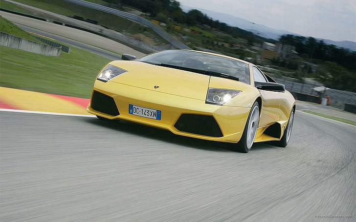 2006 Lamborghini Murci lago LP640 3, yellow racing car, 2006, lamborghini, lp640, murci, lago, cars, HD wallpaper