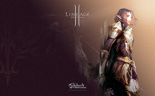 Lineage II, RPG, arte de fantasia, elfos, HD papel de parede HD wallpaper
