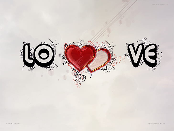Amor, amor, ilustración, amor, Fondo de pantalla HD