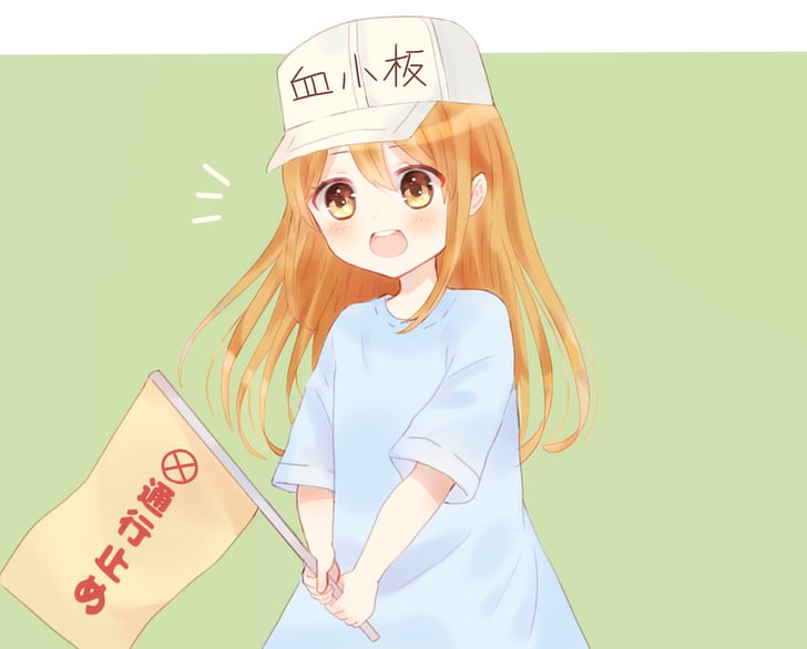 Anime, Cells at Work !, Platelet (Cells at Work!), HD tapet