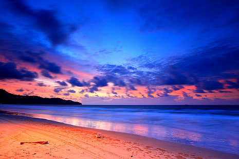 biało-błękitne morze pod błękitnym niebem zdjęcie w dzień, białe, błękitne morze, błękitne niebo, zdjęcie, dzień, zachód słońca, plaża, Nexus, Kota Kinabalu, Sabah, Malezja, Canon EF, 35mm, f / 2, USM, Canon EOS 5D Mark II, Canon EOS 5D, bieg, brąz, ja mój, premium, srebrny, pochmurny, noc, plaża, morze, zachód słońca, natura, wybrzeże, niebo, lato, piasek, zmierzch, na zewnątrz, chmura - niebo, krajobraz, woda, wakacje, klimat tropikalny, pejzaż morski, krajobrazy, piękno natury, błękit, światło słoneczne, słońce, wyspa, idylliczne, Tapety HD HD wallpaper