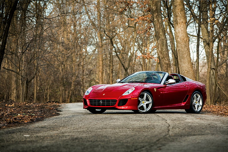 Ferrari, Ferrari SA Aperta, samochód, czerwony samochód, samochód sportowy, pojazd, Tapety HD