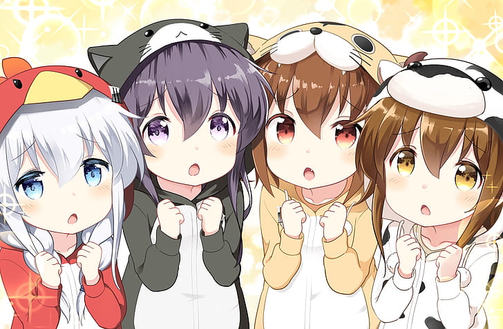 Anime, Koleksi Kantai, Akatsuki (KanColle), Hibiki (Kancolle), Ikazuchi (Kancolle), Inazuma (Kancolle), Wallpaper HD