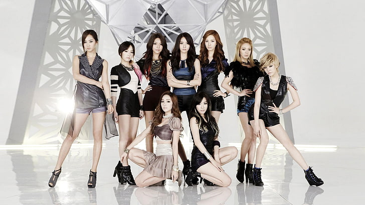 grupo de mujeres, SNSD, Girls 'Generation, asiático, modelo, músico, K-pop, coreano, Fondo de pantalla HD
